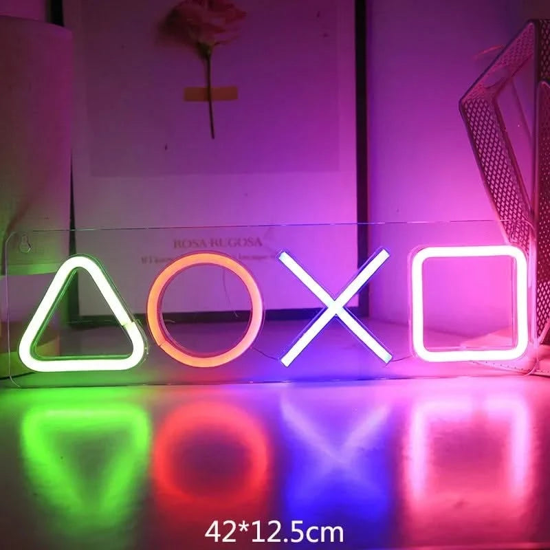 Neon Signs LED Wall Decor - USB Powered for Bedroom & Game Room