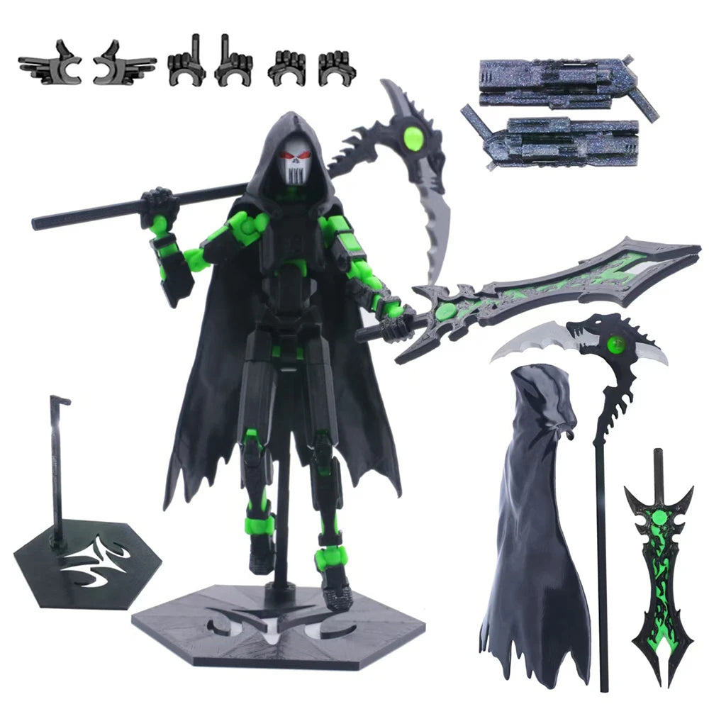 3D Printed Action Figure Fourth Generation Lucky Assemble Toy 13-Joints