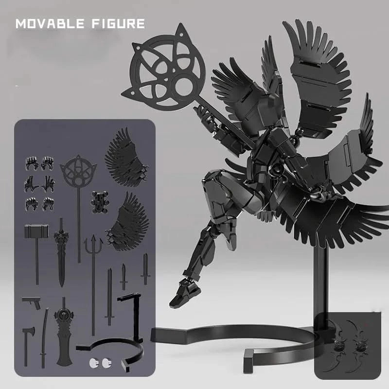 Magnetic Multi-Jointed Movable Robot 3D Printed Action Figure Toy