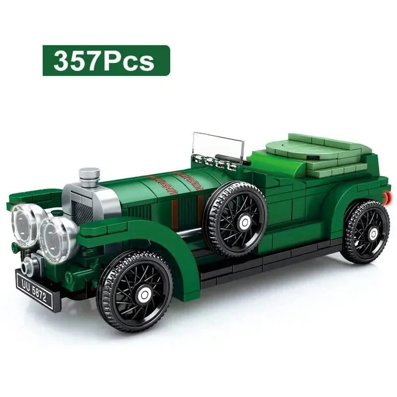 2023 City Technique Racing Vintage Car – Speed Champions Super Racers Building Blocks