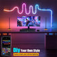 TUYA Neon LED Streifen Lichter RGBIC Dreamcolor mit Musiksynchronisation für Raum