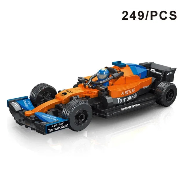 City F1 Formula 1 Race Car – DIY Sports Car Speed Champions Building Blocks
