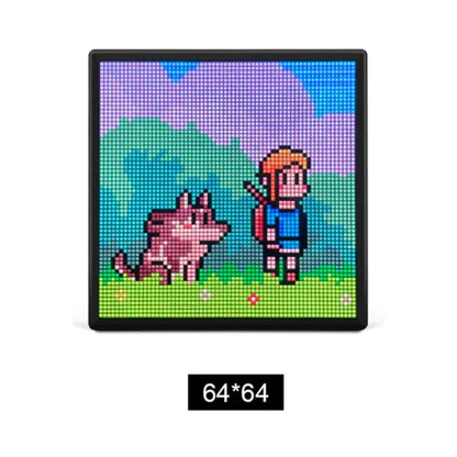 Neues Art Cool LED-Pixel-Display Bluetooth USB Digitaluhr Schild Deko