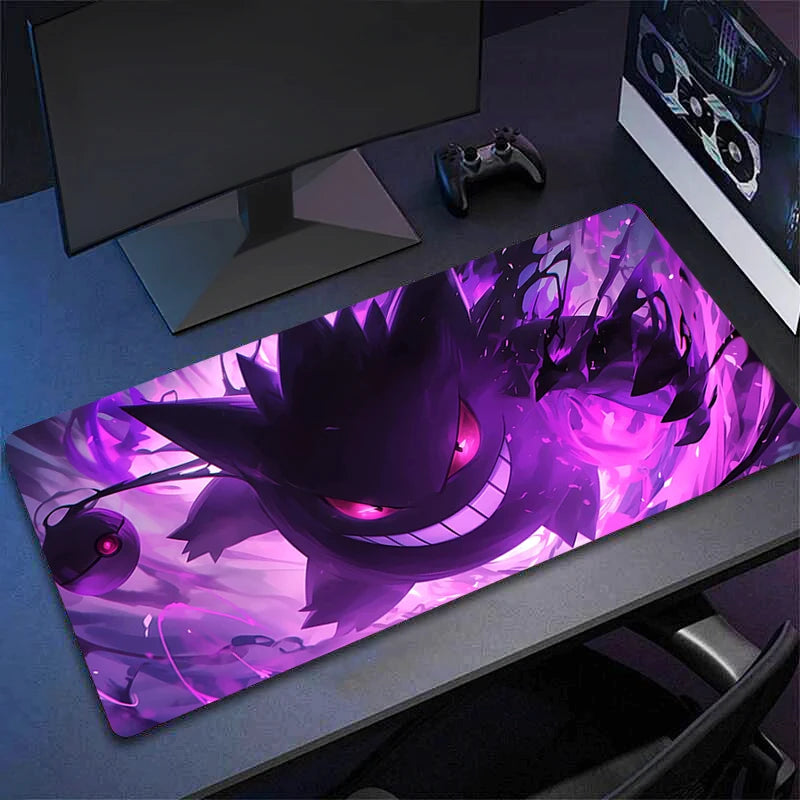 Cute Gengar Anime Mouse Pad XXL for Gaming Desk & Laptop Setup