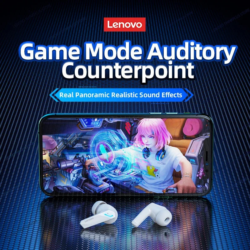 Lenovo GM2 Pro Bluetooth 5.3 Gaming Earphones with Noise Reduction