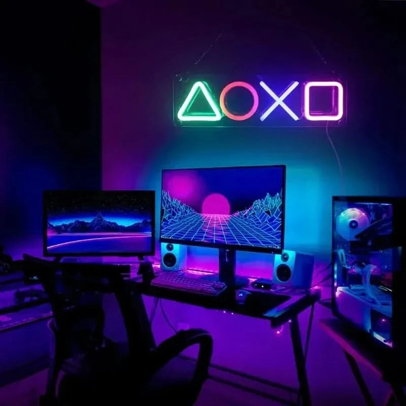 Neon Signs LED Wall Decor - USB Powered for Bedroom & Game Room