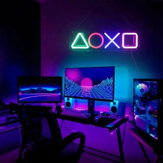 Neon Signs LED Wall Decor - USB Powered for Bedroom & Game Room