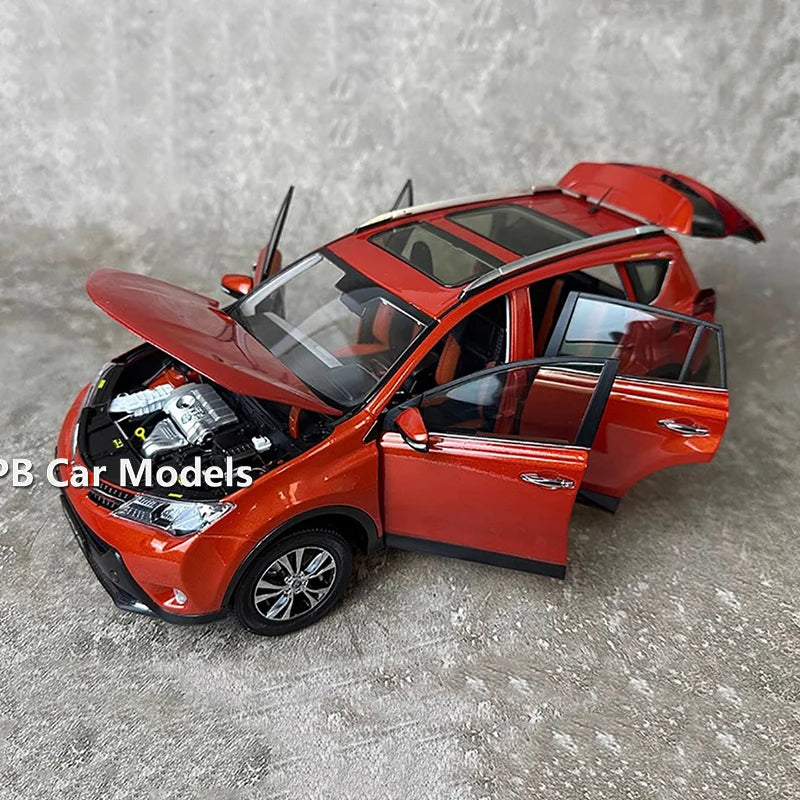 Original 1/18 RAV4 2013 alloy simulation car model toy ornament