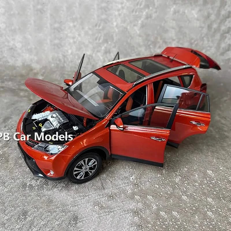 Original 1/18 RAV4 2013 alloy simulation car model toy ornament