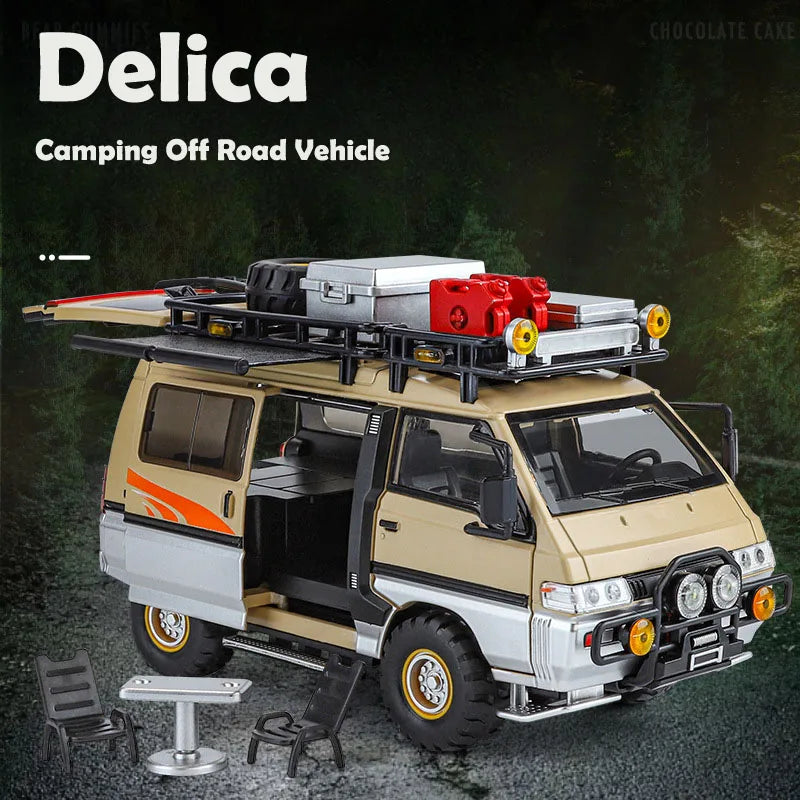 1/24 Mitsubishi Delica Alloy Off-road Vehicle Diecast Toy Model