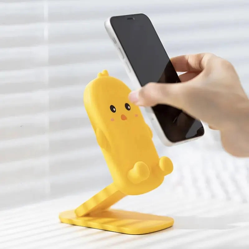 Cartoon Animal Mobile Phone Desktop Bracket Mini Portable & Foldable