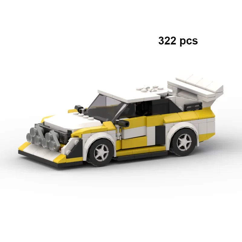 City Speed Champion Car Racing Building Blocks – MOC Garage Vehicle Toy