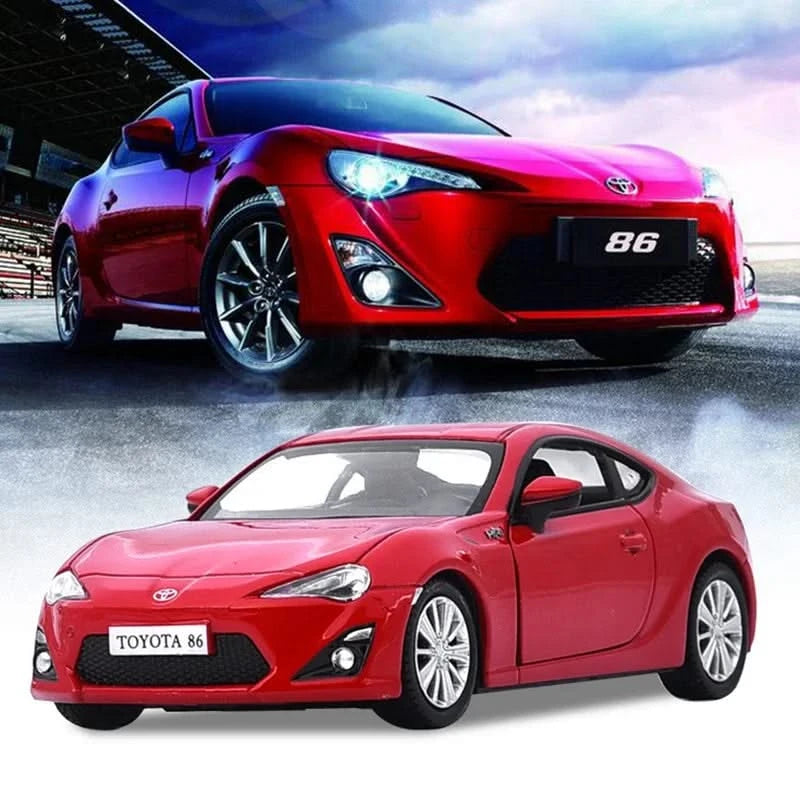 1:36 Toyota 86 Classic Car Diecast Alloy Sports Car Model Collection