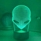 1 Stk. 3D-Nachtlicht, berührungsaktivierte Lampe mit 7 Farbwechseln für Schlafzimmer