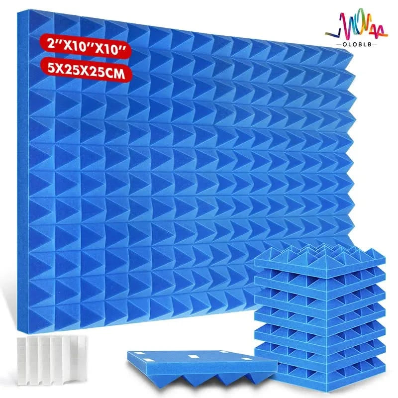 Acoust Insulation Foam Wall Panel - 12Pcs Self-Adhesive Soundproof Pad