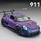 Diecast Miniaturauto 1/32 Maßstab 911 GT3RS Sportwagen Modell Spielzeug