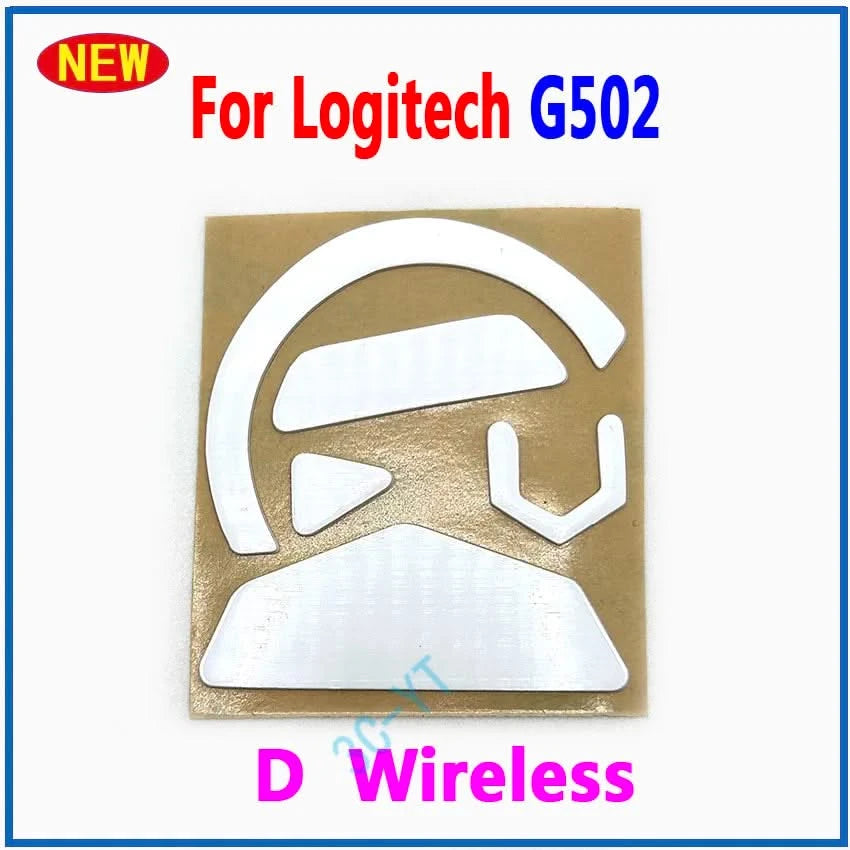 Replacement Mouse Feet Skates for Logitech G502 | White & Black Pads