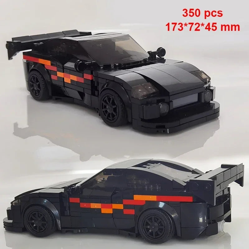 City Speed Champion Car Racing Building Blocks – MOC Garage Vehicle Toy