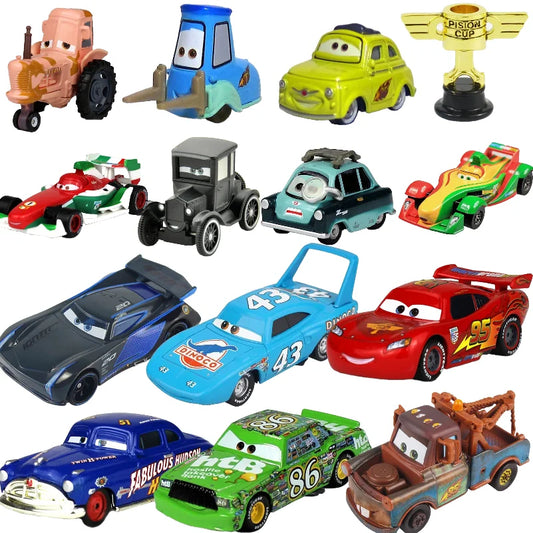Disney Pixar Cars 2 3 Lightning McQueen 1:55 Diecast Alloy Car Toy