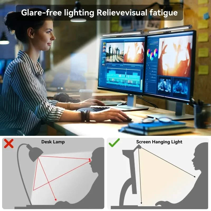 LED Monitor Light Bar RGB Dimming Screen Lamp for Work & Gaming