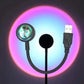 USB Sonnenuntergang Lampe LED Regenbogen Projektor - Nachtlicht für die Heimdekoration