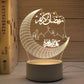 USB LED 3D Acryl Nachtlicht für Ramadan EID Mubarak Festival Dekoration