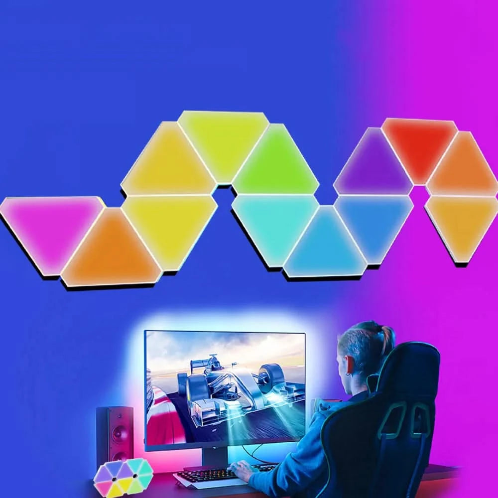 5V USB WIFI RGB LED Quantum Triangle Lamp - DIY Atmosphere Light