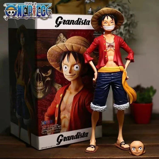 28cm Luffy Face-Changing Action Figure – One Piece Anime Toy