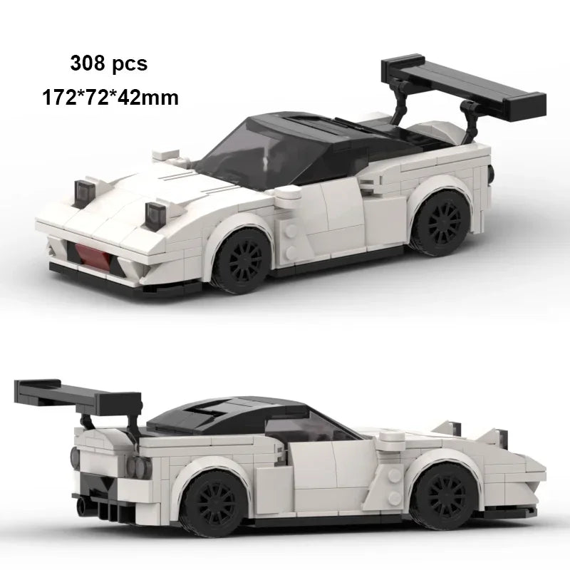 City Speed Champion Car Racing Building Blocks – MOC Garage Vehicle Toy