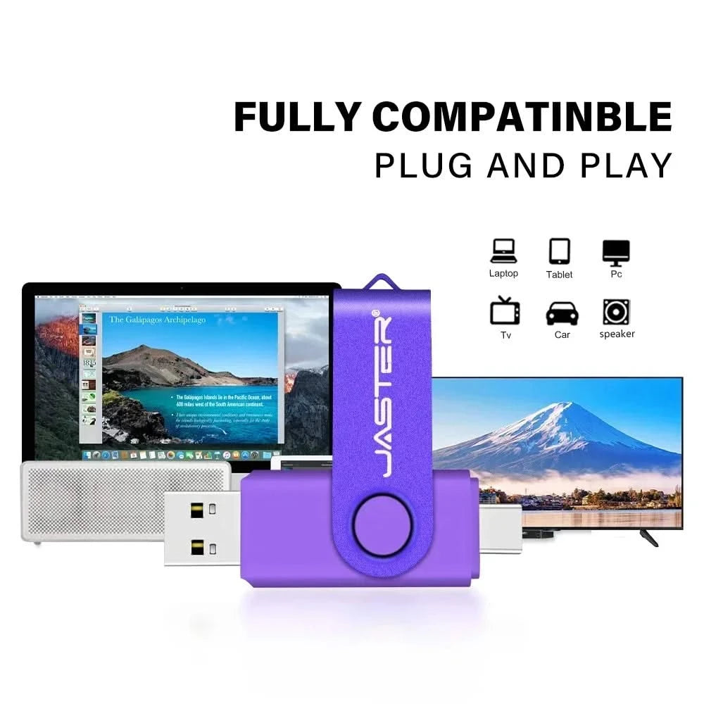 64GB/128GB USB 3.0 Pen Drive - Free Keychain, Business Gift