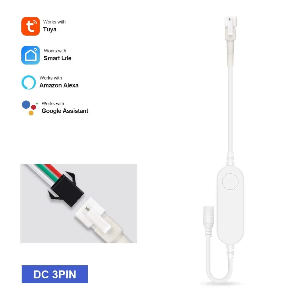 Tuya Smart RGB LED Light Strip – WiFi Controller for Alexa & Google Home