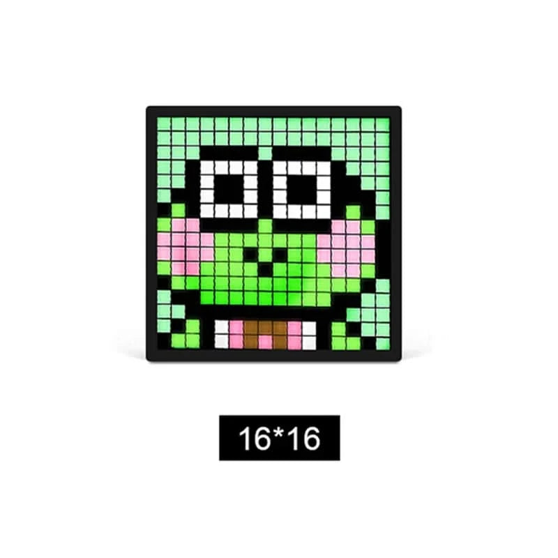 New Art Cool LED Pixel Display Bluetooth USB Digital Clock Sign Decor