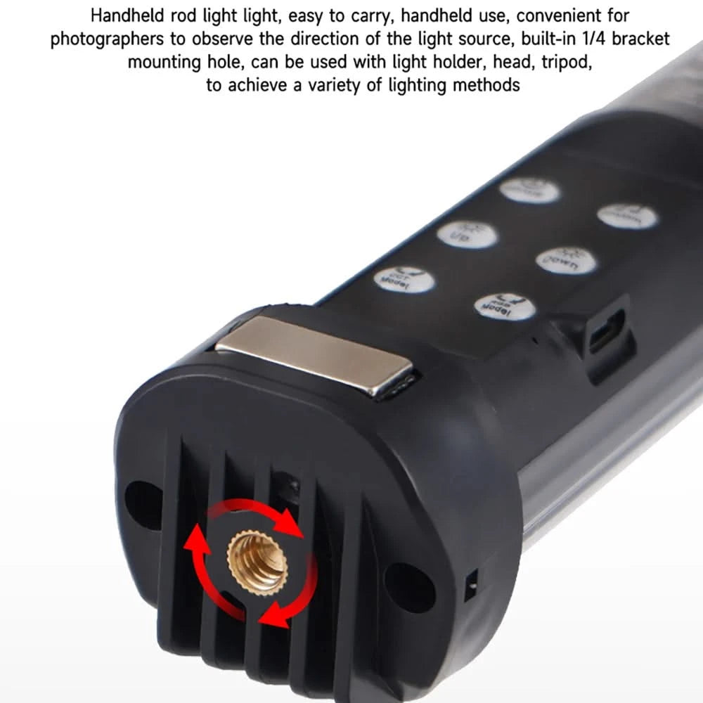 MIAOTU Handheld RGB Light Wand – 30CM LED Photography and Studio Light Stick