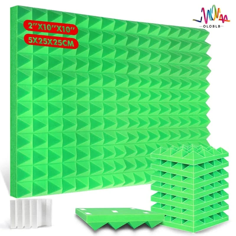 Acoust Insulation Foam Wall Panel - 12Pcs Self-Adhesive Soundproof Pad