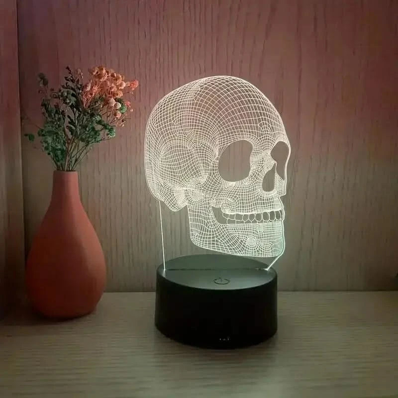 1pc 3D Night Light, Touch-Activated 7-Color Changing Lamp for Bedroom
