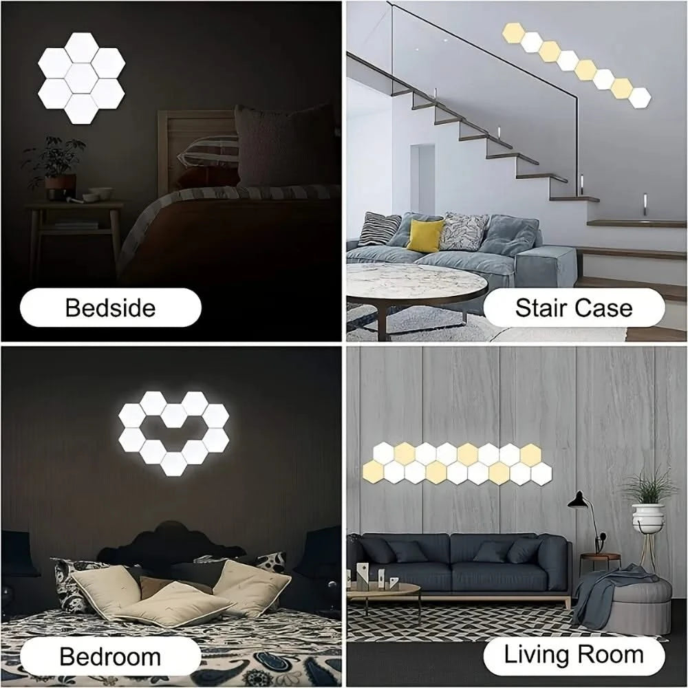 Touch RGB Geometric Night Light – DIY Modular Lamp for Home Decor