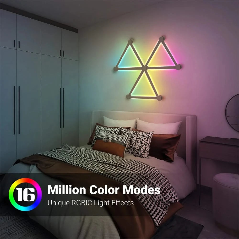 RGB Smart Splicing Wall Light – DIY Voice-Control Atmosphere Lamp