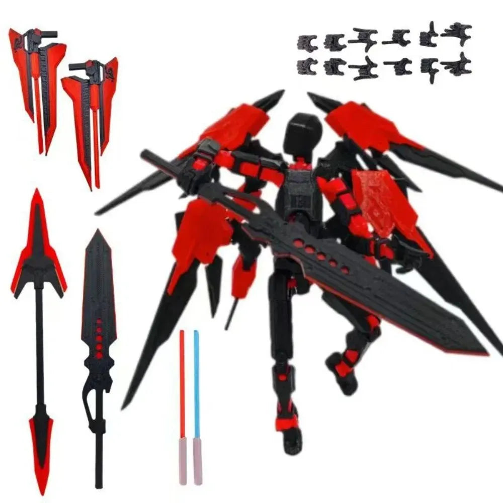 3D Printed Action Figure Fourth Generation Lucky Assemble Toy 13-Joints