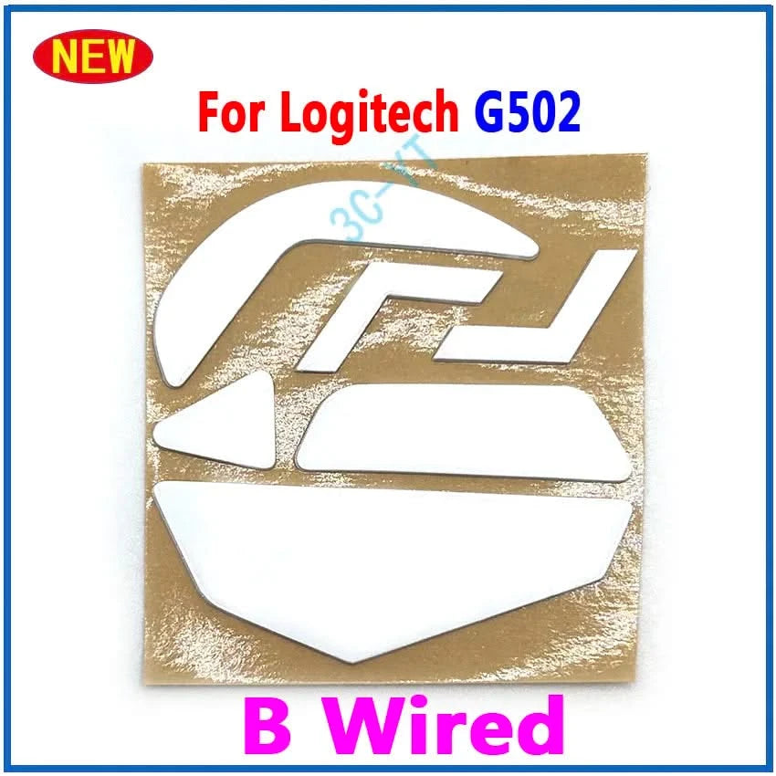 Replacement Mouse Feet Skates for Logitech G502 | White & Black Pads