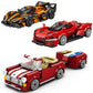 City Speed Champion Rennwagen Bausteine – MOC Garage Fahrzeug Spielzeug