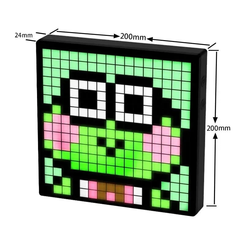 LED Pixel Display Nightlight – Smart APP Control, DIY Text & Animation