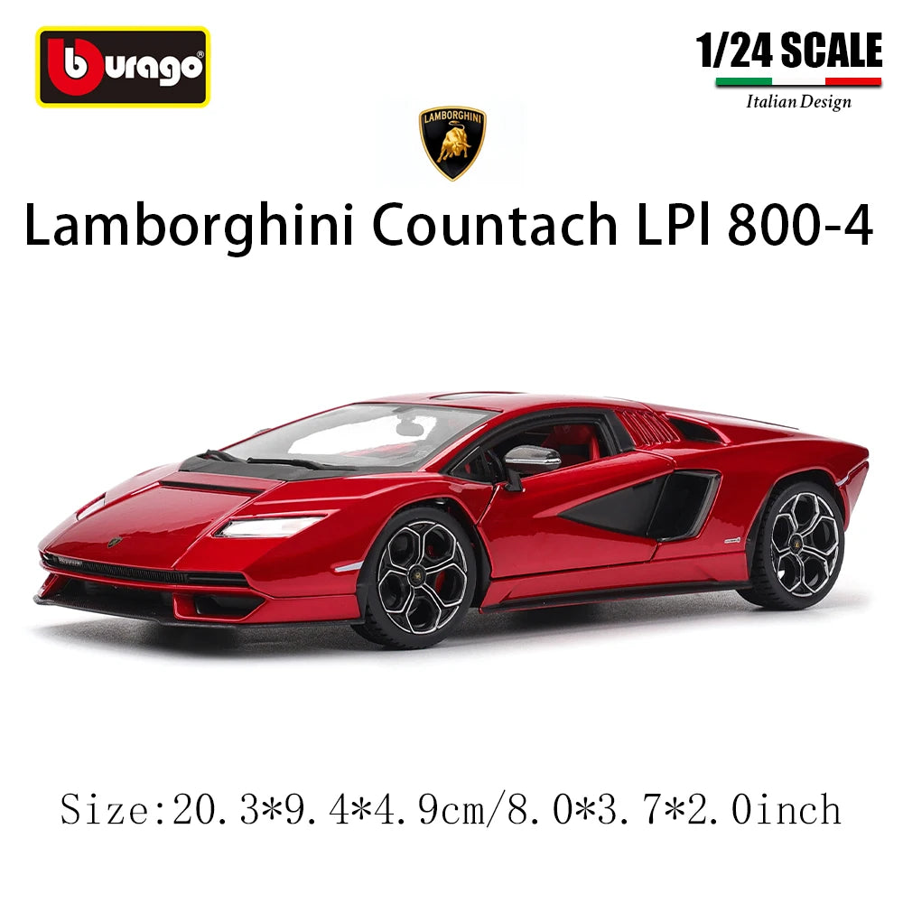 Bburago 1:24 Lamborghini Revuelto – Die-Cast Alloy Car Model for Kids & Gifts