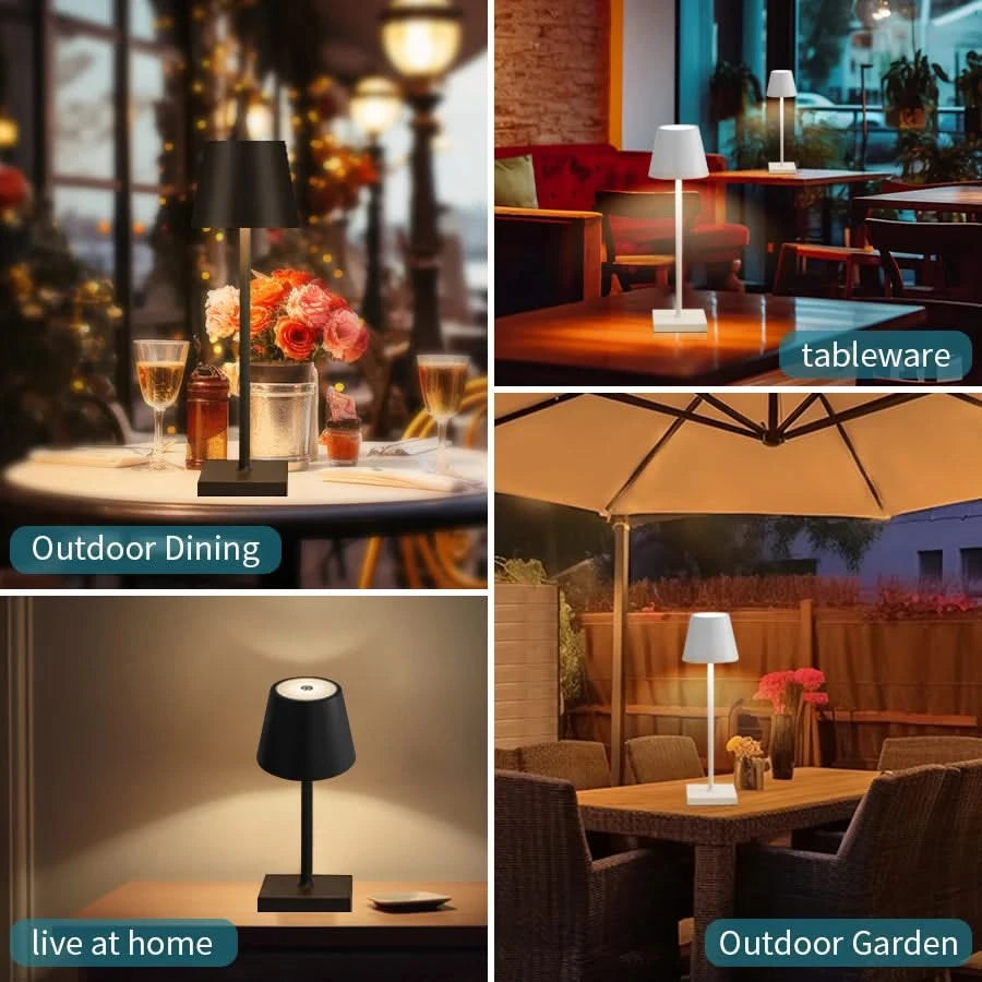 Rechargeable LED Table Lamp – Touch Dimmable Ambient Light for Desk and Home