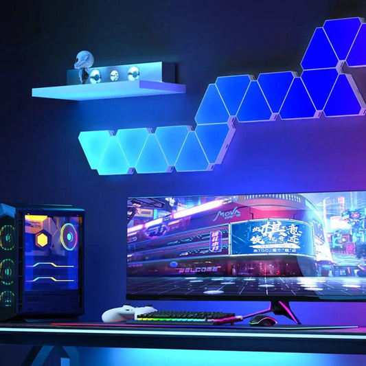 5V USB WIFI RGB LED Quantum Triangle Lamp - DIY Atmosphere Light