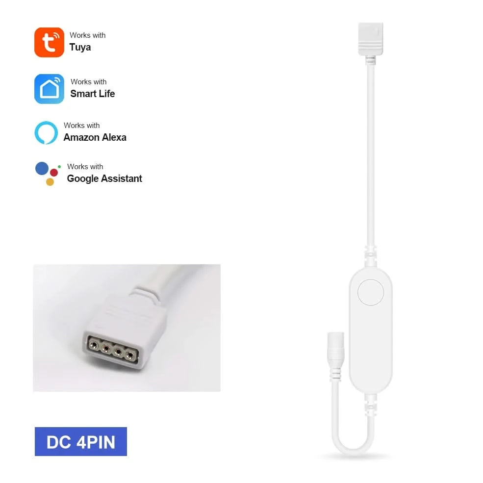 Tuya Smart RGB LED Light Strip – WiFi Controller for Alexa & Google Home