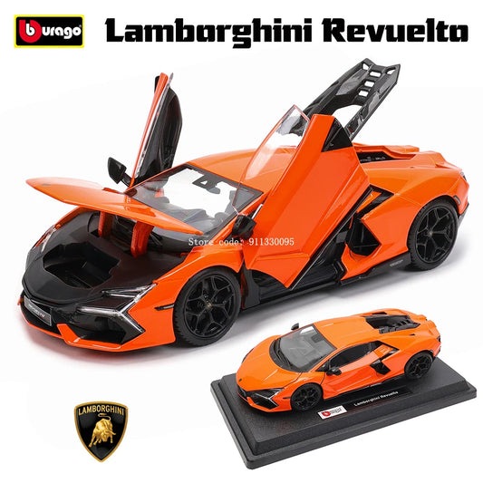 Bburago 1:24 Lamborghini Revuelto  Alloy Luxury Vehicle Diecast Cars Model Toy Collection Gift Static car model boy toy