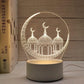 USB LED 3D Acryl Nachtlicht für Ramadan EID Mubarak Festival Dekoration