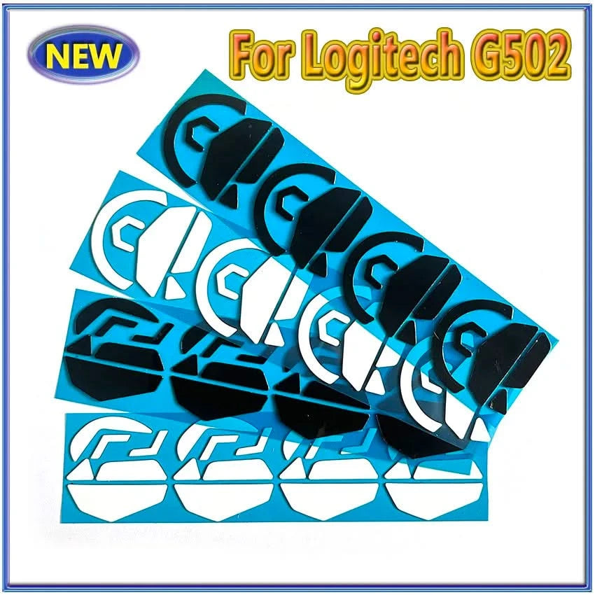 Replacement Mouse Feet Skates for Logitech G502 | White & Black Pads