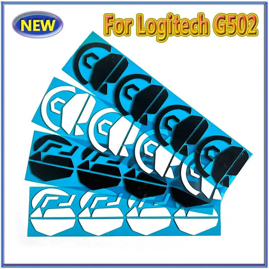 Replacement Mouse Feet Skates for Logitech G502 | White & Black Pads