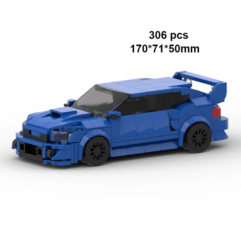 City Speed Champion Car Racing Building Blocks – MOC Garage Vehicle Toy